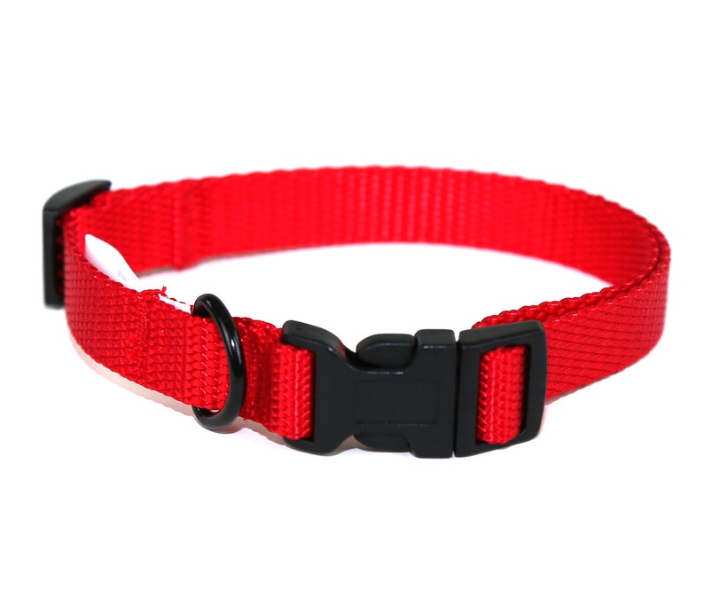 Red Dog Collar Etsy