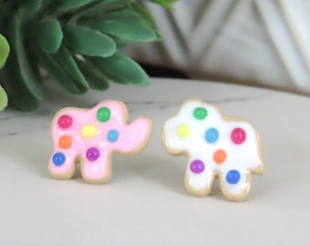 Animal Cookie Earrings | Kawaii Earrings | Food Earrings | Titanium | Cute Earrings | Food Jewelry | Fun Earrings