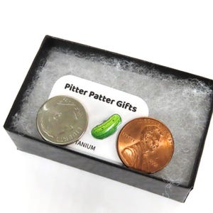 Pickle Earrings, Weird Quirky Earrings, Titanium Posts, Hypoallergenic Nickel Free image 3