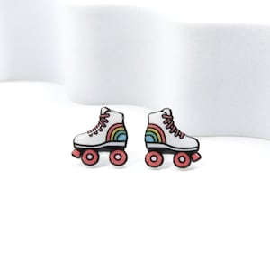 Roller Skate Earrings • Skate Party Jewelry • Retro Rollerskates • 80s Party  • Roller Derby Earrings • Derby Girls Gift •