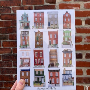 Stoops of Philly Puzzle, Philly Puzzle, Philadelphia House Puzzle, Philly Art, Philly Stoop Puzzle, 500 Piece Puzzle, Philly Puzzle Gift