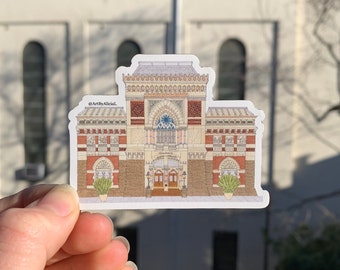 Pennsylvania Academy of the Fine Arts (PAFA) Magnet, Historic PAFA Building Drawing, Philly Magnet, PAFA Wedding Magnet, Philadelphia Magnet