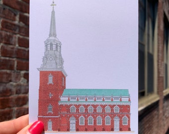 Philadelphia Christ Church Greeting Card, Historic Christ Church, Philadelphia Greeting Card, Philly Blank Card, Old City Philly Note Cards