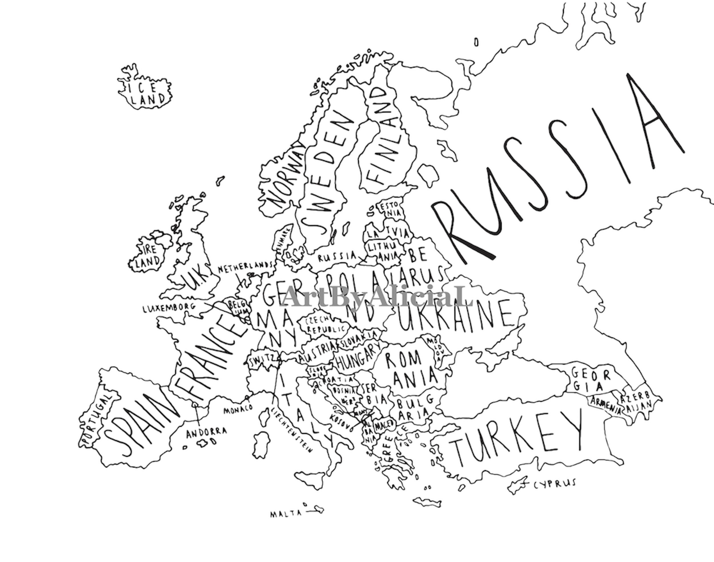 printable digital bullet journal map insert handmade europe etsy ireland