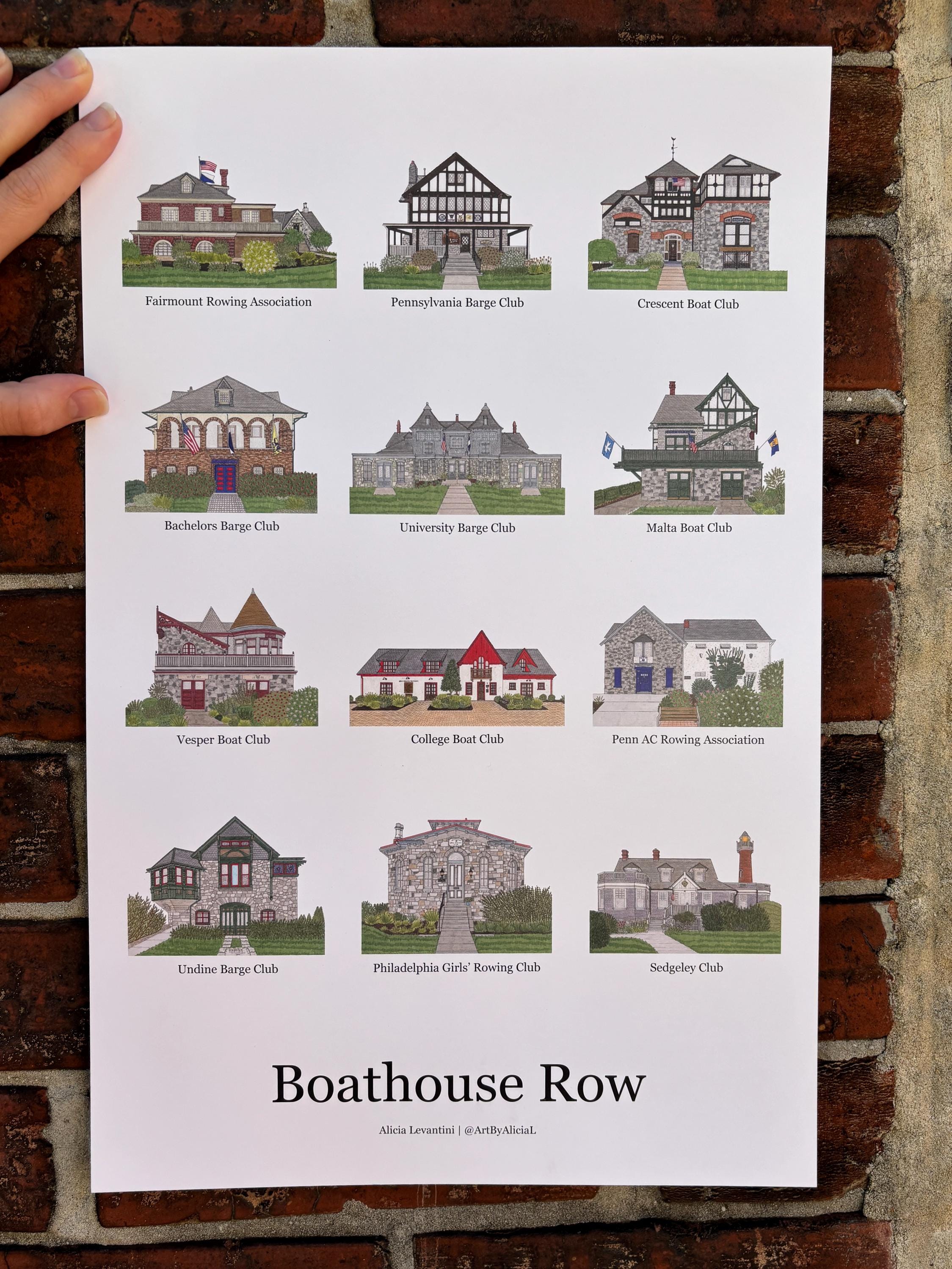 Boathouse Row Philadelphia Print - Main Image