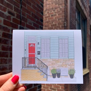 Stoops of South Philly Greeting Card Set, South Philly Cards, Philadelphia Art, South Philly Art, Blank Philadelphia Note Cards, South Silly image 9