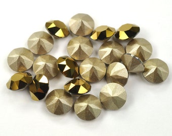 Swarovski Strass Dorado 1028- PP 24 (3- 3.2 mm) rond- fond conique x 30