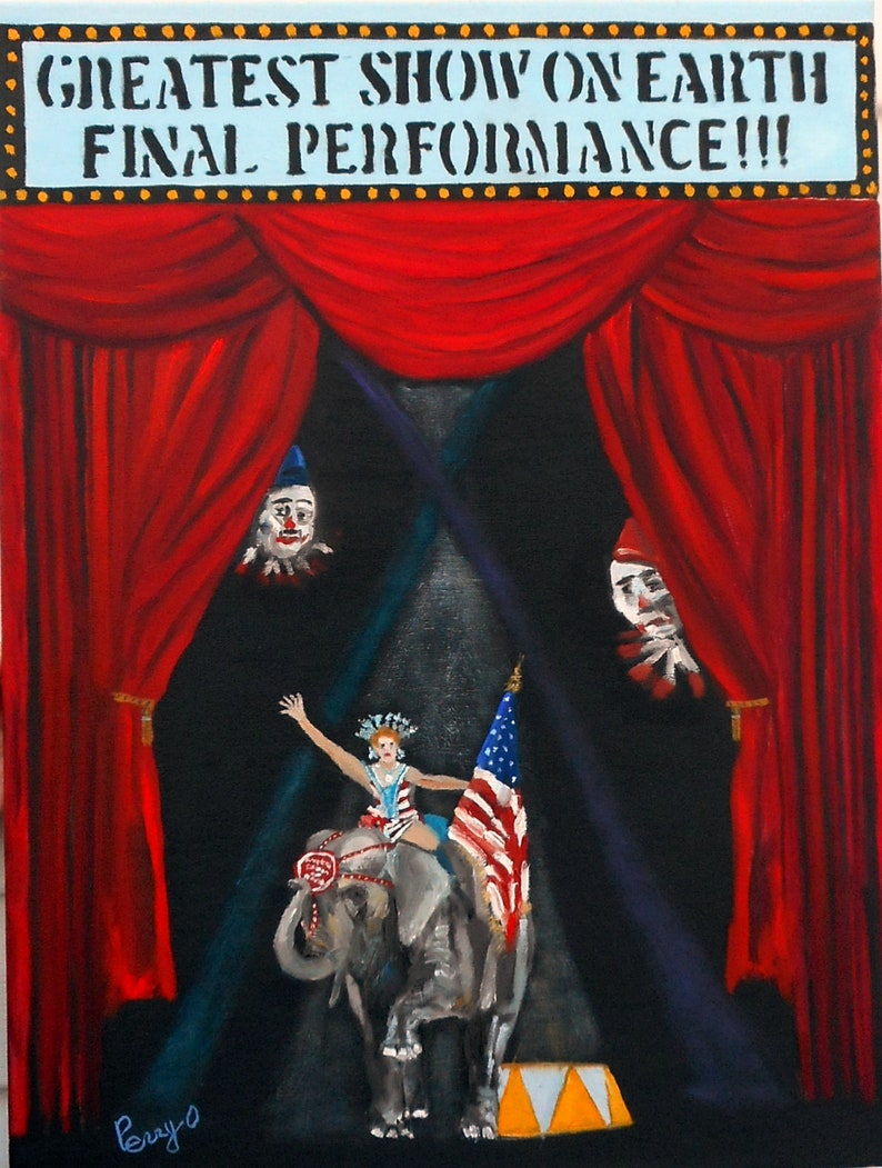 cotton candy Elephants clowns peanuts popcorn Final Performance Circus Performance