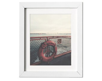 NYC Staten Island Ferry Print | Staten Island Photography, New York City Photography, Verrazano Bridge