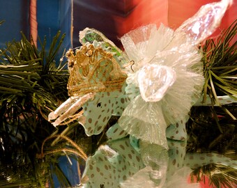 Sugarplum Fairy Dino Ornament