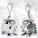 Screaming Possum Acrylic Charm - Virginia Opossum - Marsupial - American animal - Rat - Coyote - Keychain - 2 inch Double Sided