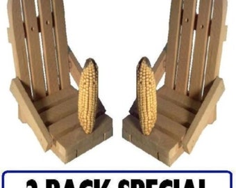 Ark Workshop Cedar Squirrel Chair Corn Feeder 2 PACK special