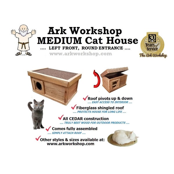 Cat House Outdoor Etsy