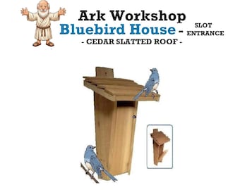 Ark Workshop Slot Entrance Cedar BLUEBIRD HOUSE box: It works! see pics. NEW