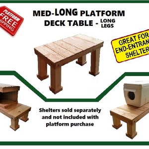Cedar Cat House Platform: Elevated Pet Shelter Stand