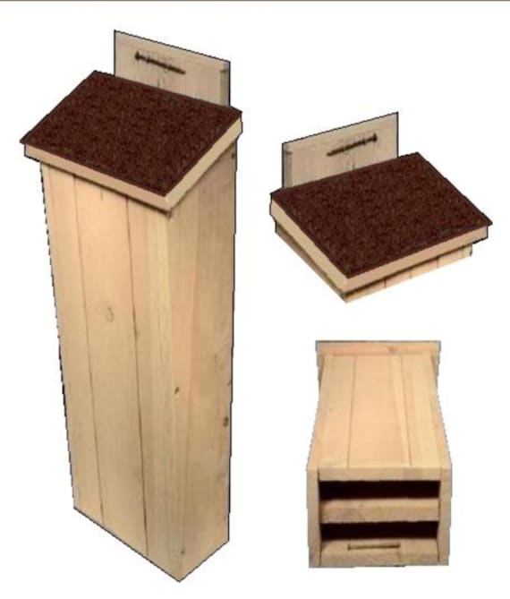 Ark Workshop Large Shingled Bat House Shelter Box Proven For Bat Success And Natural Insect Mosquito Control A Brw