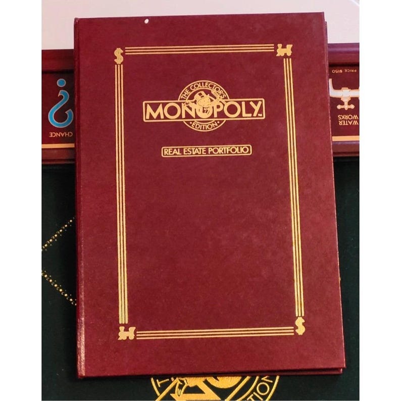 Juego de mesa Monopoly Edición Coleccionista Franklin Mint Madera Caoba Vidrio imagen 11