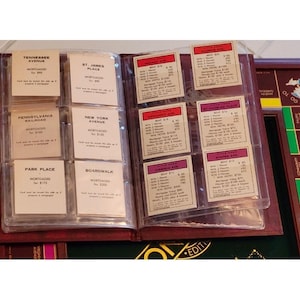 Juego de mesa Monopoly Edición Coleccionista Franklin Mint Madera Caoba Vidrio imagen 12