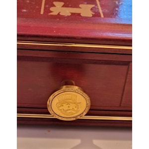 Juego de mesa Monopoly Edición Coleccionista Franklin Mint Madera Caoba Vidrio imagen 7