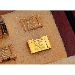 Juego de mesa Monopoly Edición Coleccionista Franklin Mint Madera Caoba Vidrio imagen 17