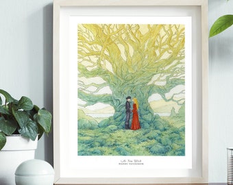 As You Wish - Beloved Watercolor Art Print by Naomi VanDoren | Princess Bride | Engagement | Inconceivable | Wedding | Union | True Love