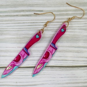 Goth Earrings Gothic Earrings Statement Earrings Horror Earrings Cosplay earrings