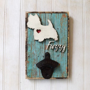 Westie Dog Leash Holder, Reclaimed Wood Dog Silhouette Leash or Key Holder