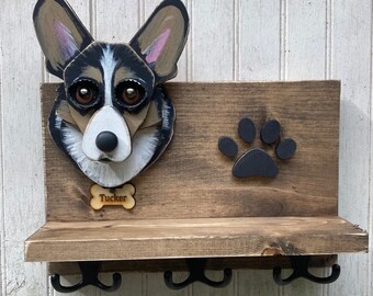 Dog leash holder with shelf hotsell