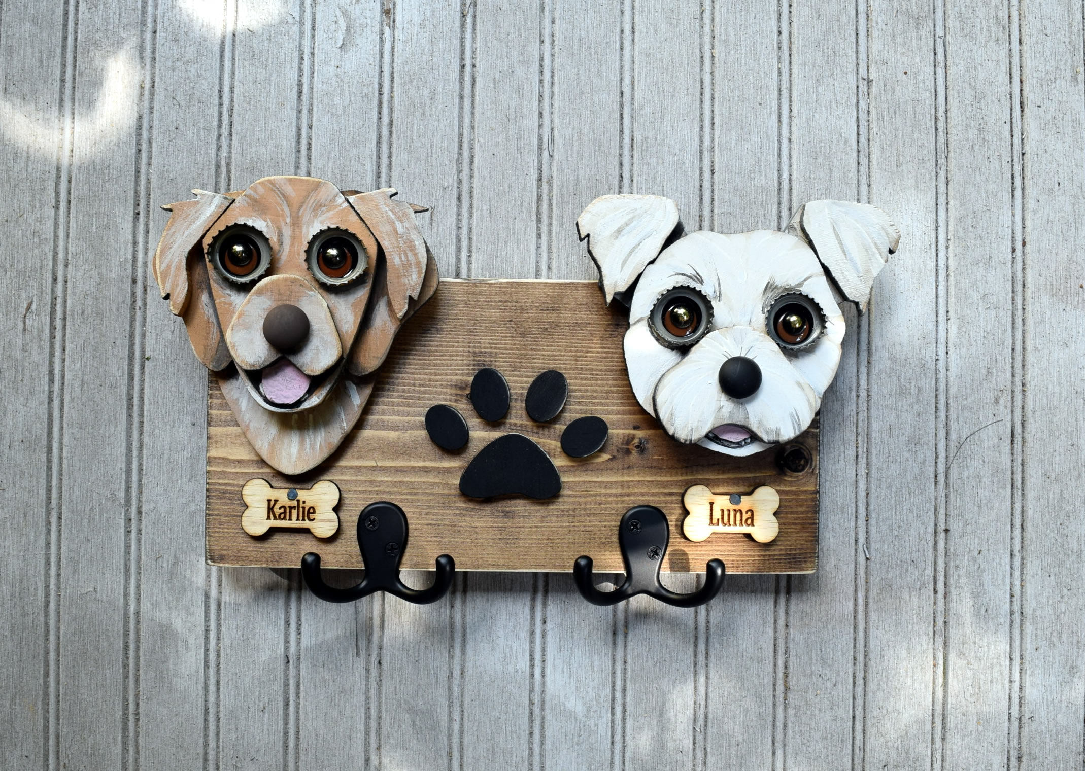 Custom Dog Leash Holder With 2 Dogs. Dogs Leash Holder Etsy Canada