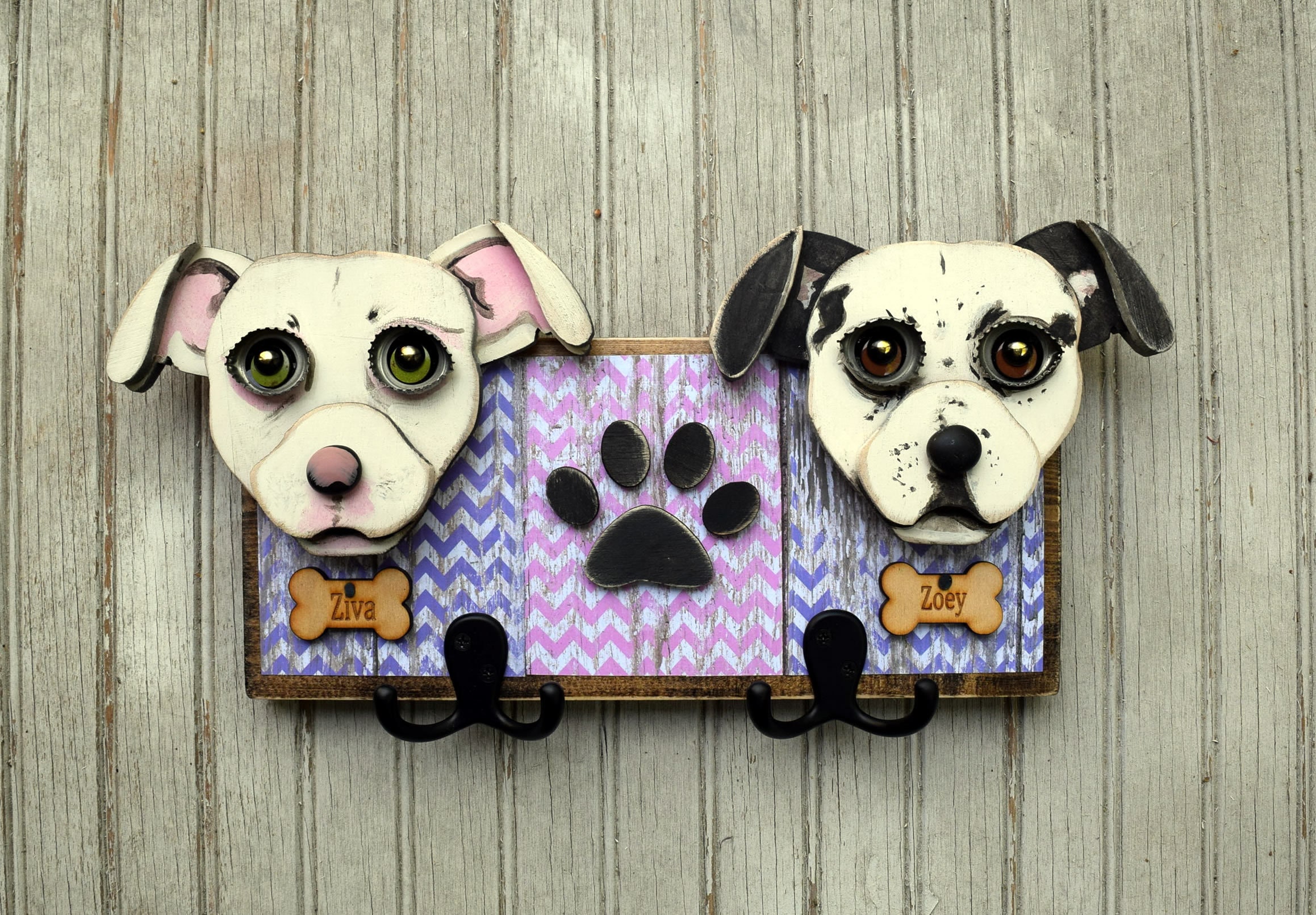 Custom Dog Leash Holder With 2 Dogs. Dogs Leash Holder Etsy Canada