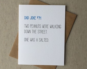 Letterpress dad joke card #74 (#DAD074)