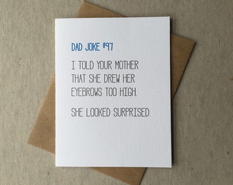 Letterpress dad joke card #97 (#DAD097)