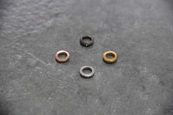 CZ Micro Pave 8mm Spacer  Beads