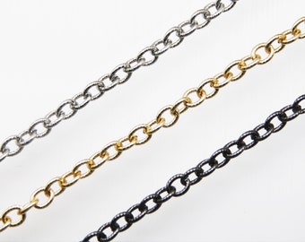 Brass 8x10 Twisted Oval Chain