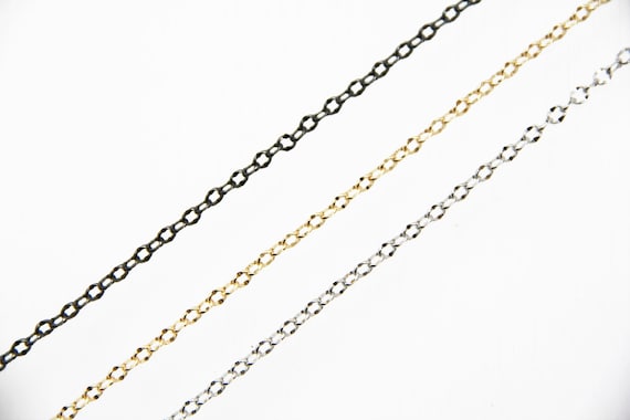 Brass Wave Circle Chain 4mm