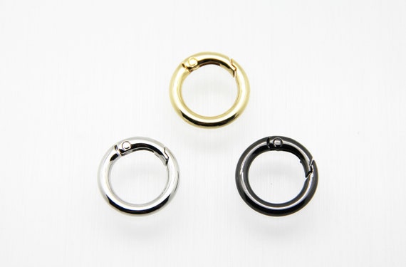 Plain Brass 25mm Circle Spring Clasp