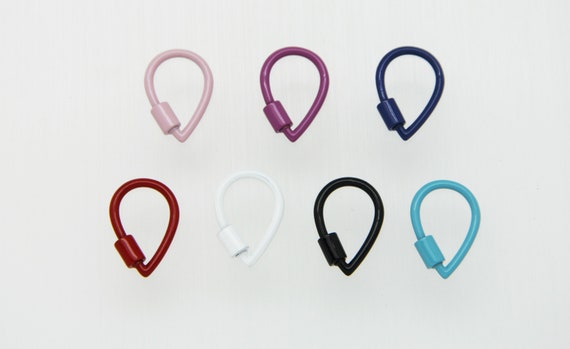 Enamel 15x20mm Teardrop Screw Clasp Carabiner