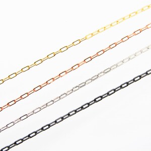 Büroklammer Kette aus Messing 4 x 7 mm