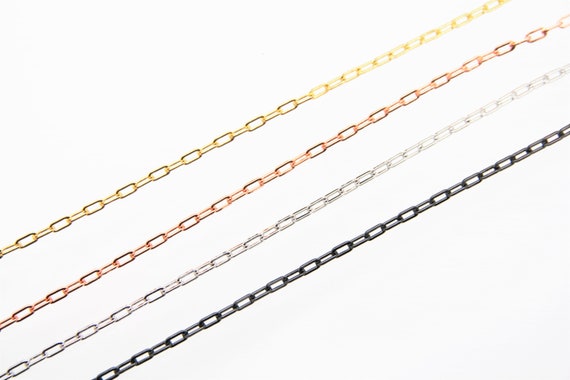 Brass Paper Clip Chain 4x7mm