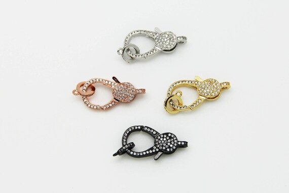 CZ Micro Pave 8x25mm Lobster Clasp
