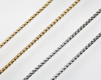 Enamel Brass 3mm Box Chain