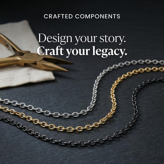 Brass 8x10 Twisted Oval Chain