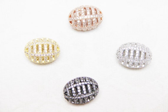 CZ Micro Pave 15x21mm  Cage  Beads