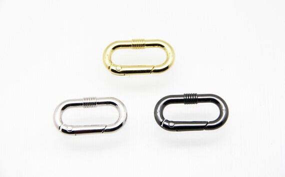 Plain Brass 17x33mm Oval Spring Clasp