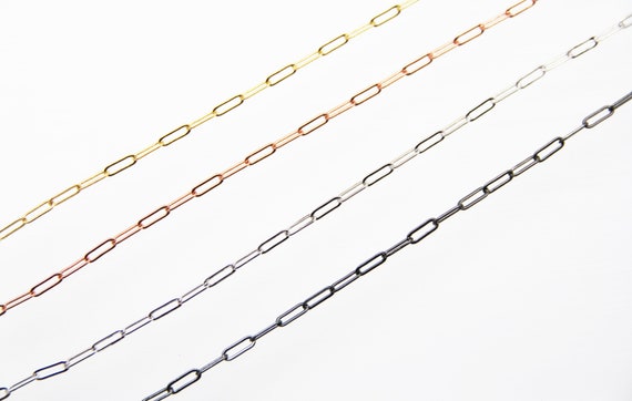 Brass Paper Clip Chain 4x9mm