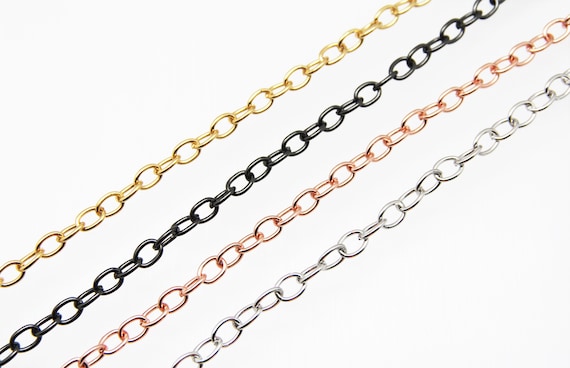 Brass Oval Chain 7x10mm