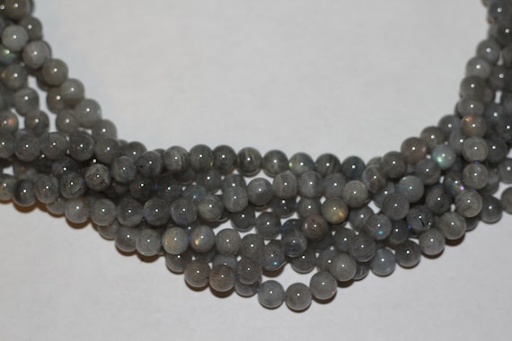 Labradorite 10mm smooth round beads 16" length strand