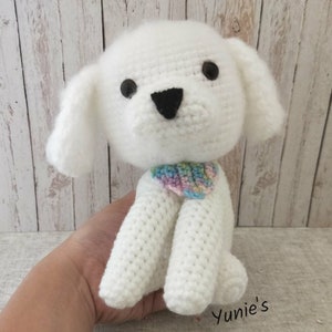 Crochet dog pattern : Bichon Frise , crochet amigurumi, amigurumi dog image 7