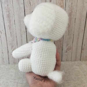 Crochet dog pattern : Bichon Frise , crochet amigurumi, amigurumi dog image 6