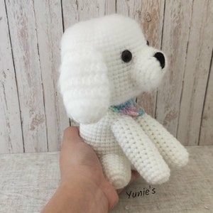 Crochet dog pattern : Bichon Frise , crochet amigurumi, amigurumi dog image 8